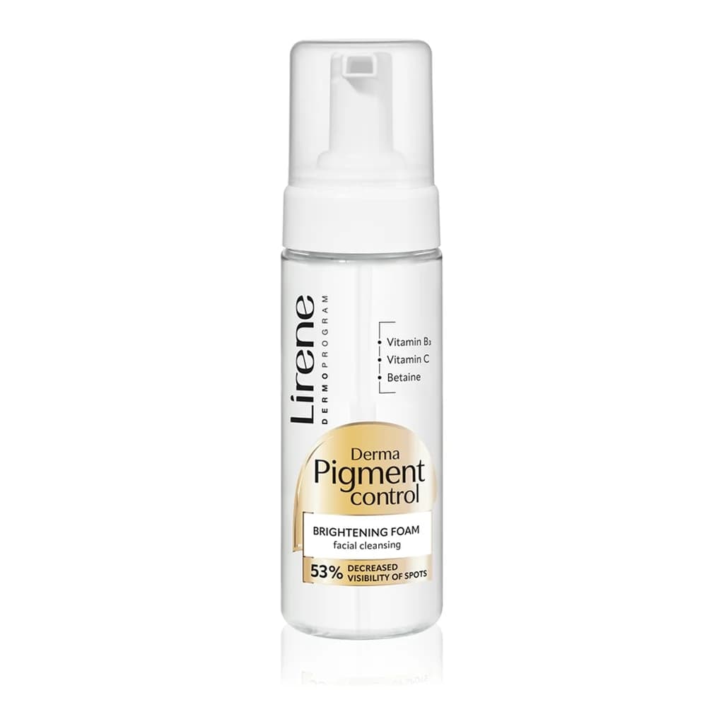Lirene Derma Pigment Control Brightening Foam brightening foam cleanser for skin with hyperpigmentation