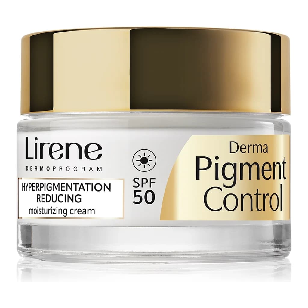 Lirene Derma Pigment Control Cream brightening moisturiser for dark spots SPF50