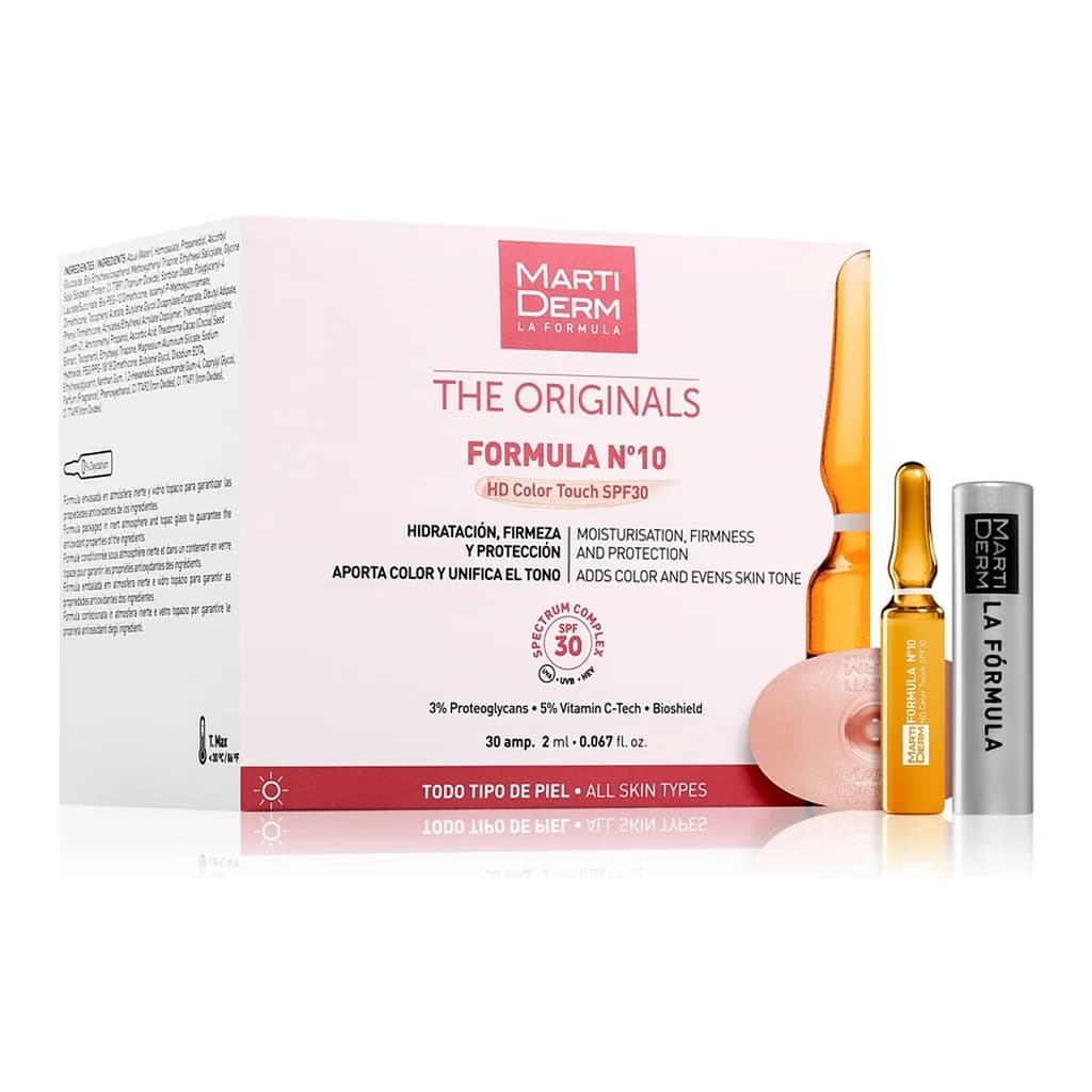 MartiDerm The Originals Formula Nº10 HD Color Touch moisturising face serum with vitamin C
