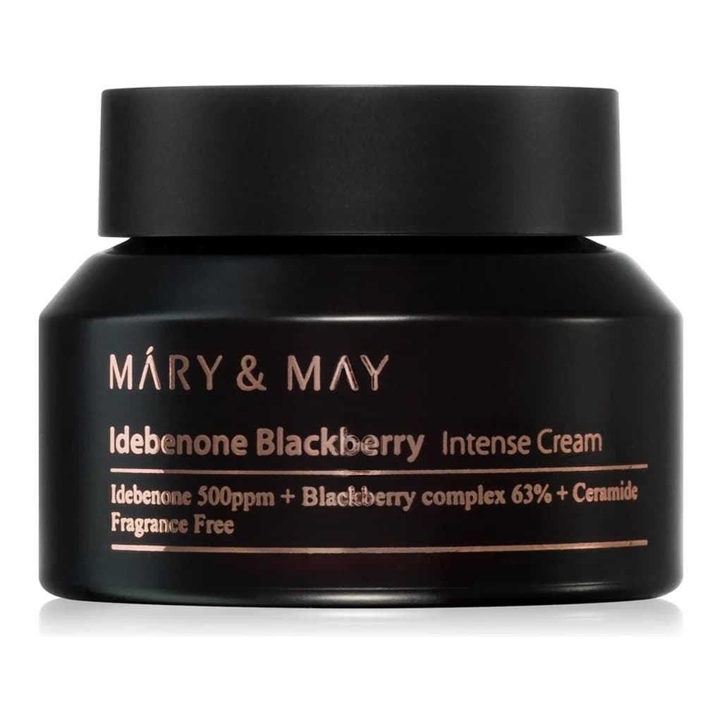 Mary&May Idebenone + Blackberry Complex Intensive Total Care Cream brightening moisturising cream with anti-ageing effect