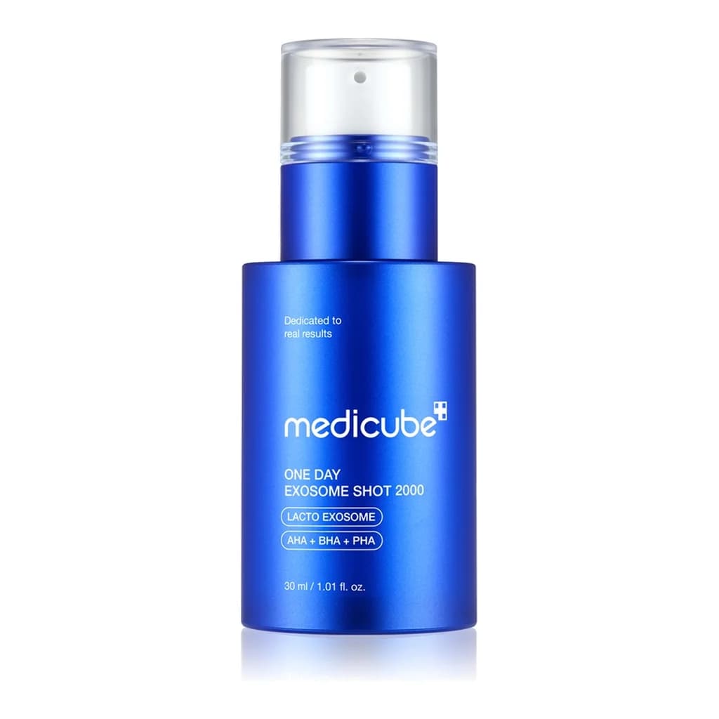 medicube One Day Exosome Shot 2000 intense regenerating serum to brighten and smooth the skin