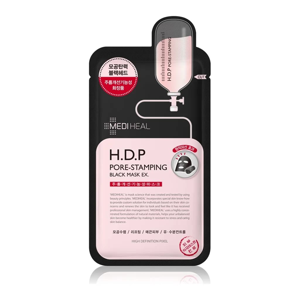 MEDIHEAL Black Mask H.D.P Pore-Stamping