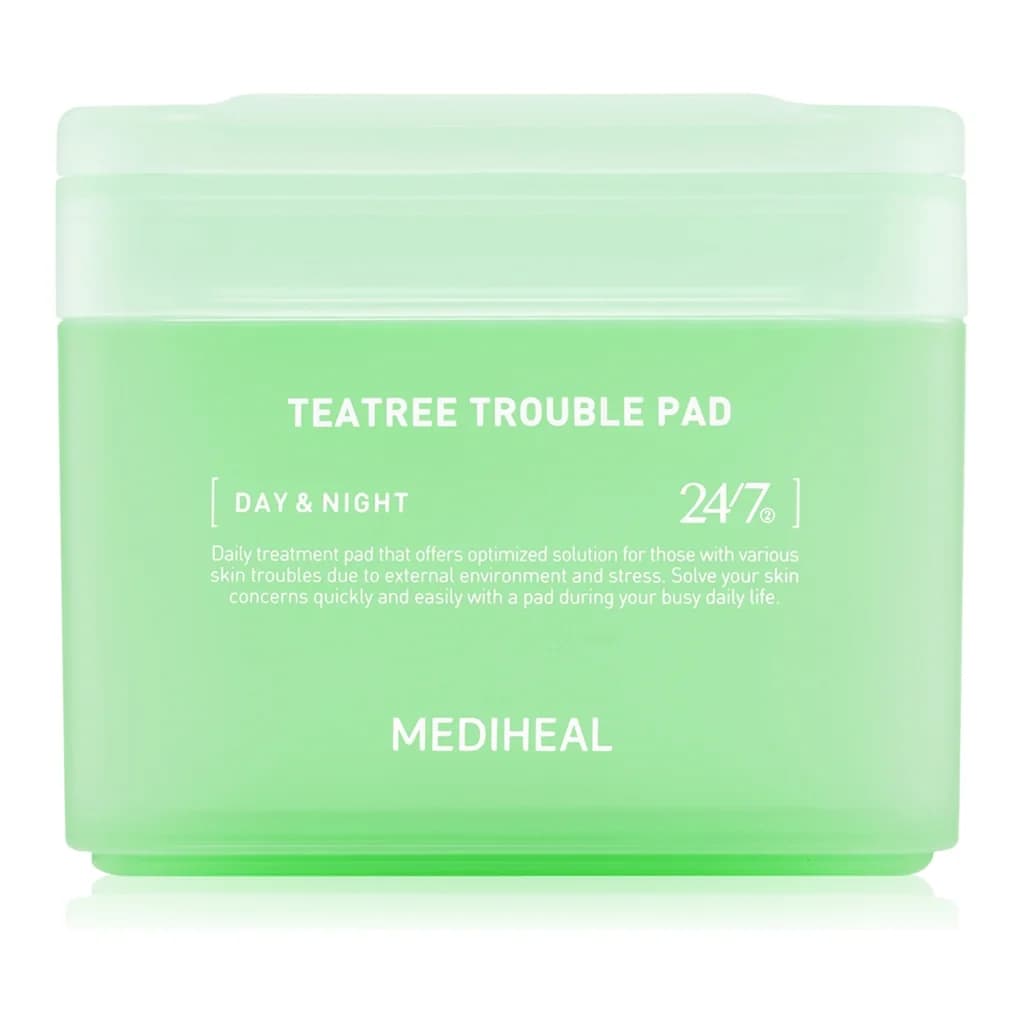 MEDIHEAL Teatree Trouble Pad toner pads with soothing effect