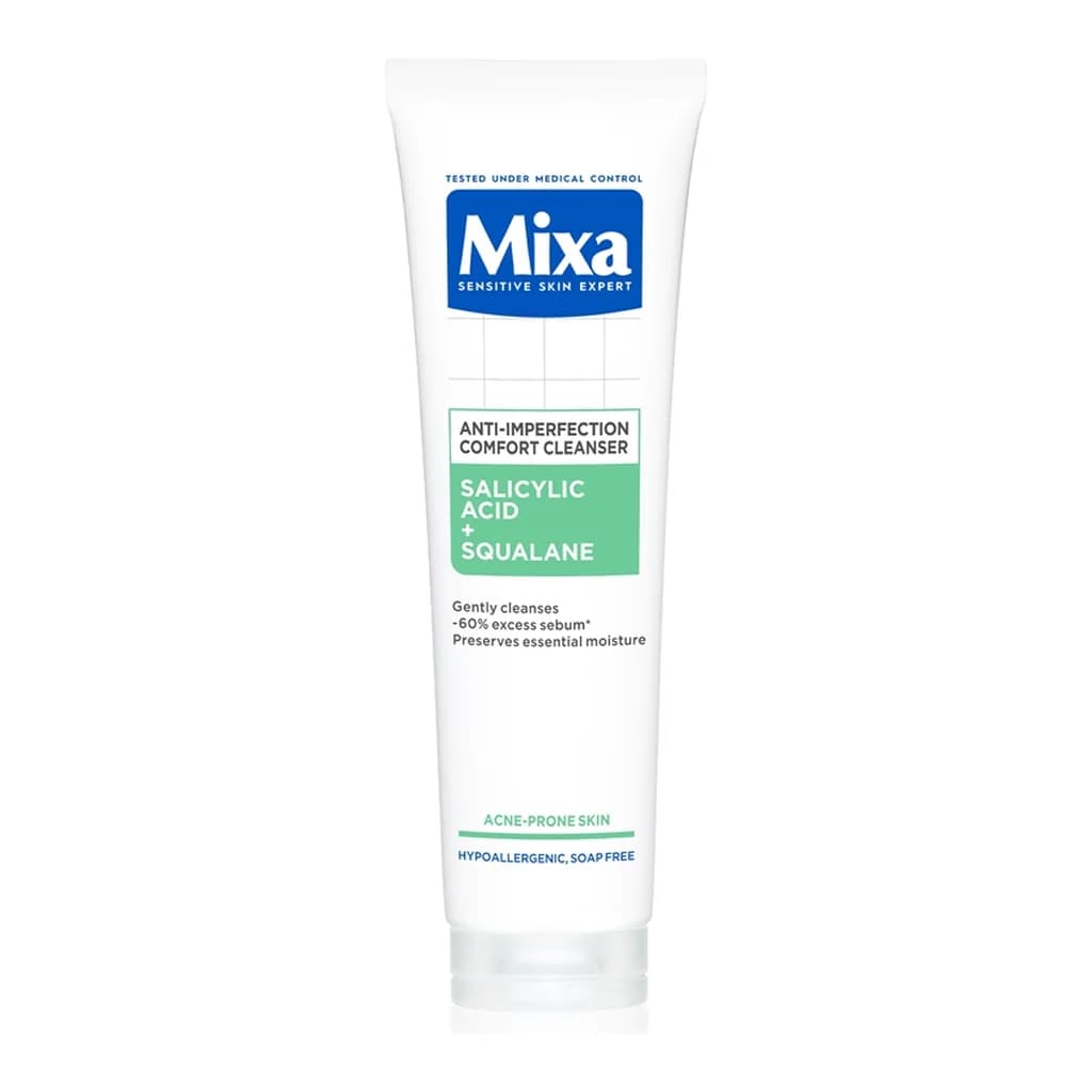 Mixa Anti-Imperfection Comfort Cleanser gel facial cleanser against imperfections in acne-prone skin