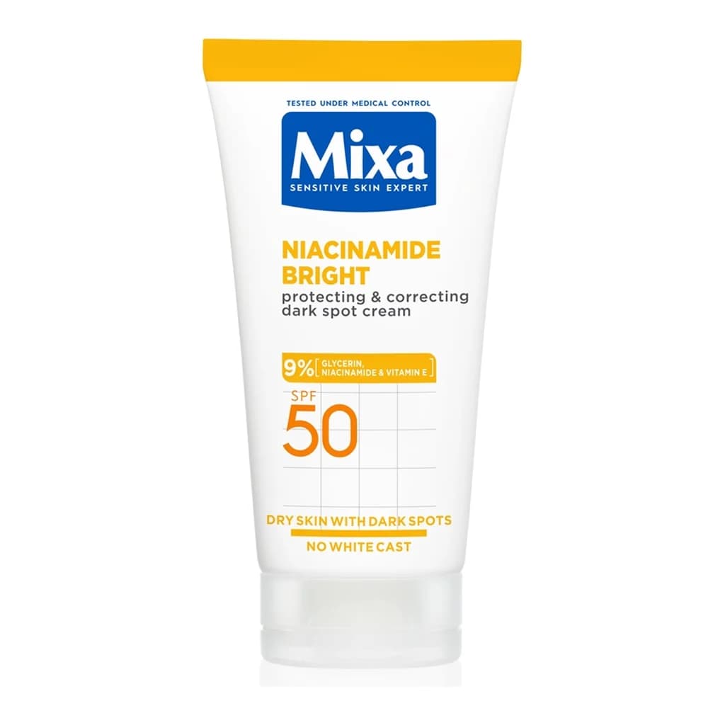 Mixa Niacinamide Bright correcting cream to treat dark spots