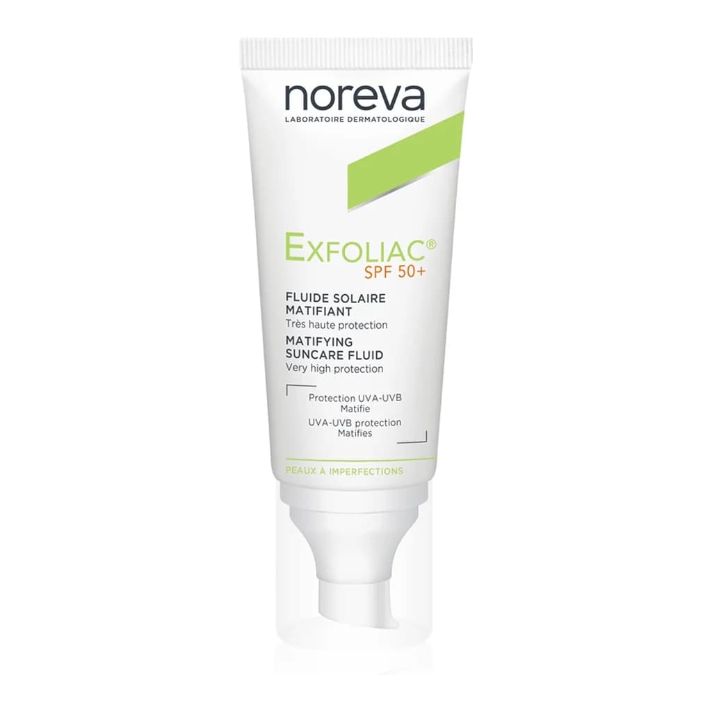 Noreva Exfoliac Mattifying Suncare Fluid SPF50+