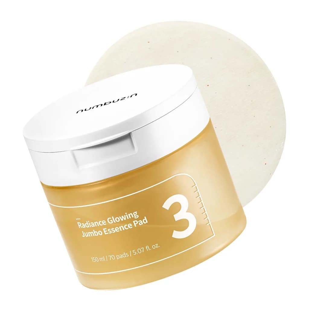 Numbuzin No.3 Radiance Glowing Jumbo Essence Pad (70 Pads)