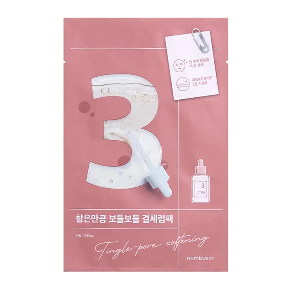Numbuzin No.3 Tingle-Pore Softening Sheet Mask