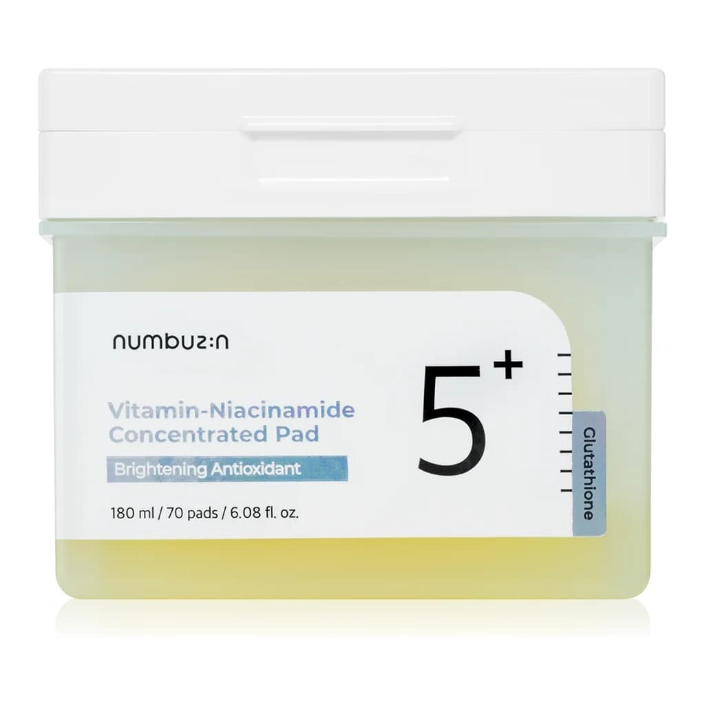 Numbuzin No. 5 Glutathione Vitamin Concentrated Toner Pad toner pads for radiance and hydration