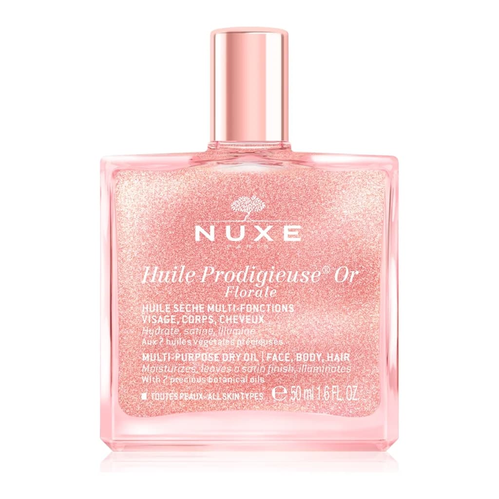 Nuxe Huile Prodigieuse Or Florale multipurpose dry oil with shimmer for face, body and hair