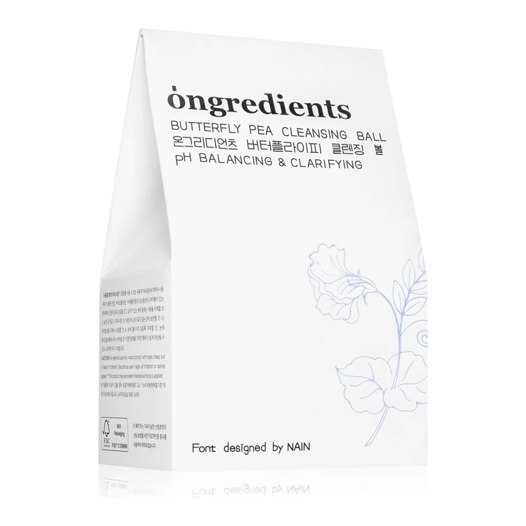 Ongredients Butterfly Pea Cleansing Ball