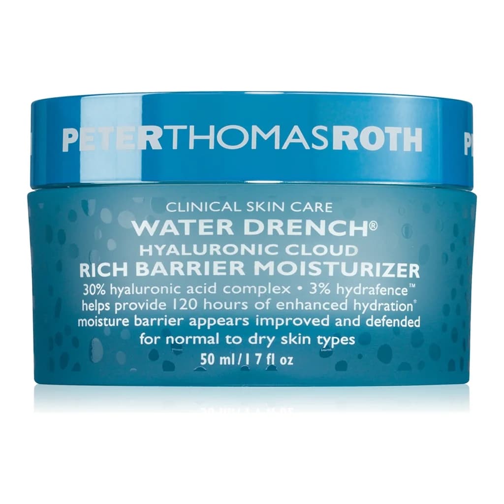 Peter Thomas Roth Water Drench Hyaluronic Cloud Rich Barrier Moisturizer rich hydrating cream to restore the skin barrier
