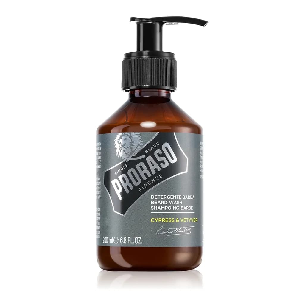 Proraso Cypress & Vetyver beard shampoo
