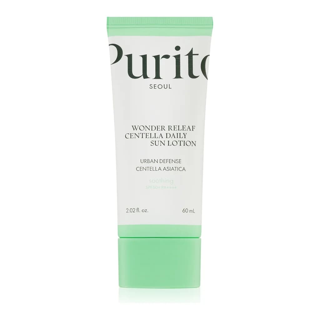 PURITO Wonder Releaf Centella Daily Sun Lotion light protective face cream SPF50+