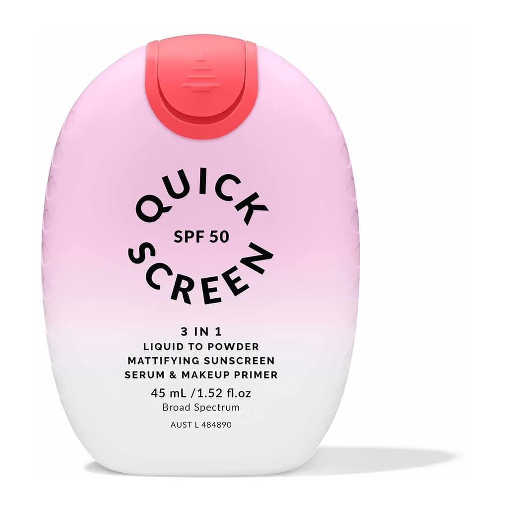 Quick Flick Quick Screen Liquid to Powder Mattifying Serum & Primer - Watermelon SPF50