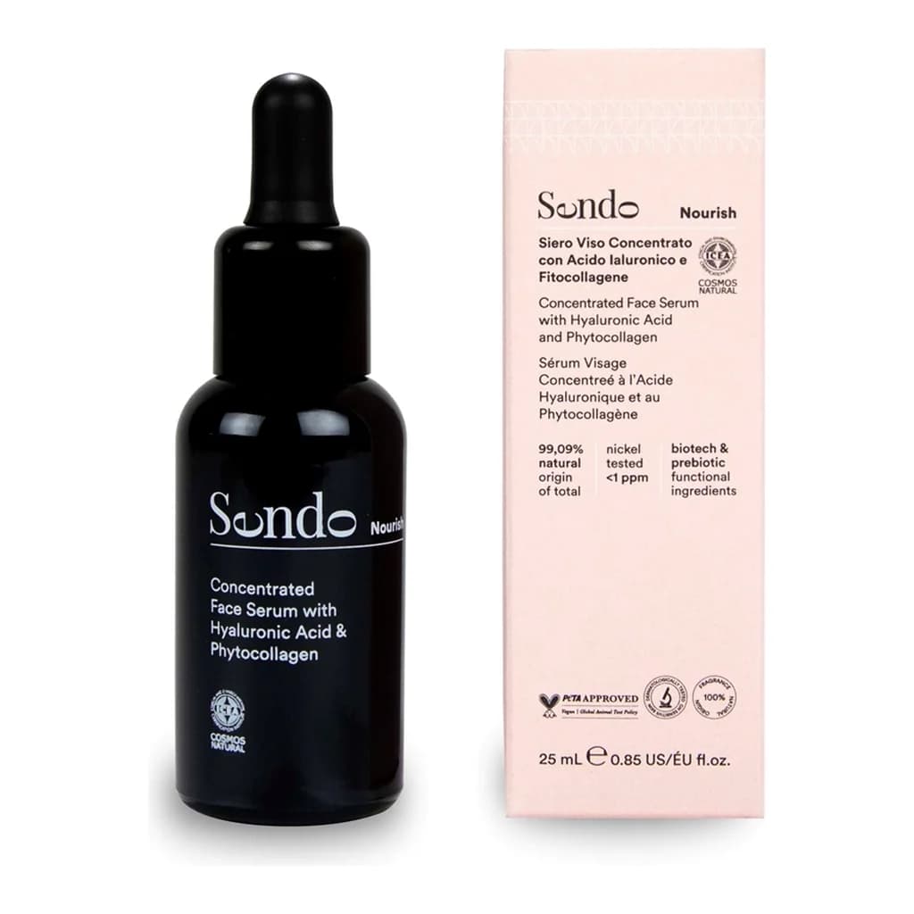 Sendo Nourish Concentrated Face Serum with Hyaluronic Acid & Phytocollagen