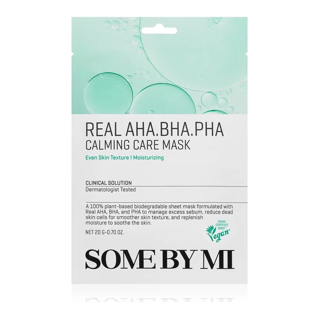 Some By Mi Clinical Solution AHA∙BHA∙PHA Calming Care Mask soothing sheet mask for problem skin