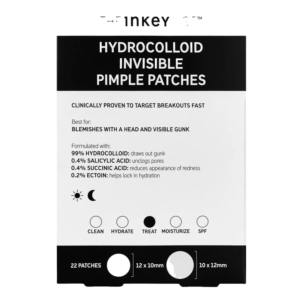 The INKEY List Hydrocolloid Invisible Pimple Patches (22 patches)