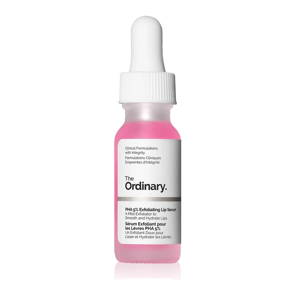 The Ordinary PHA 5% Exfoliating Lip Serum smoothing exfoliating serum for lips