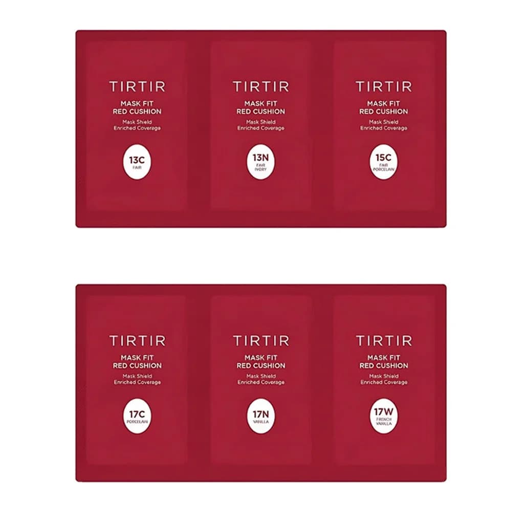 TIRTIR Mask Fit Red Cushion 6 Shade Trial Kit