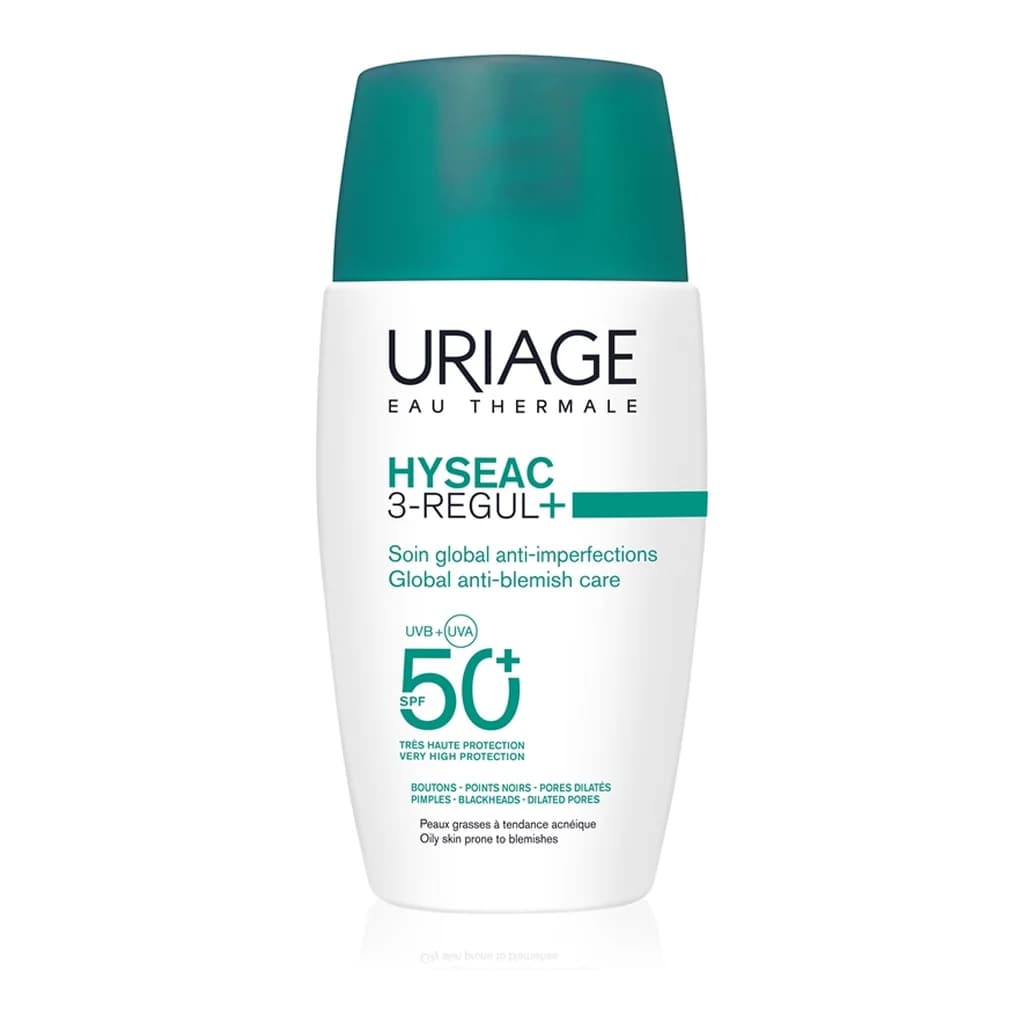 Uriage Hyseac 3-Regul+ Global Anti-Blemish Care day cream for oily skin SPF50+
