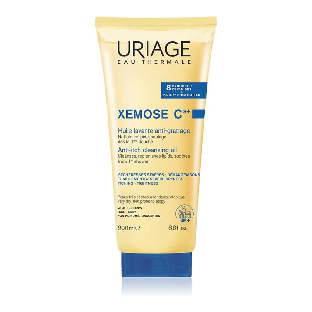 Uriage Xemose C8+ Anti-Itch Cleansing Oil soothing cleansing oil for dry skin and eczema