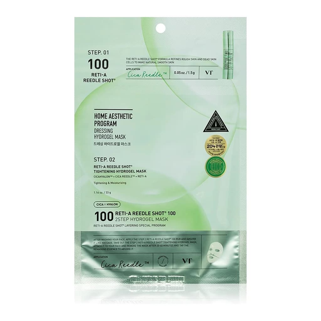 VT Cosmetics Cica Reti-A Reedle Shot 100 2Step Hydrogel Mask